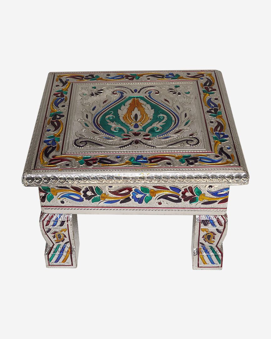 Meenawala Bajoth (Decorative Silver Color Platform) (8" x 8") 
